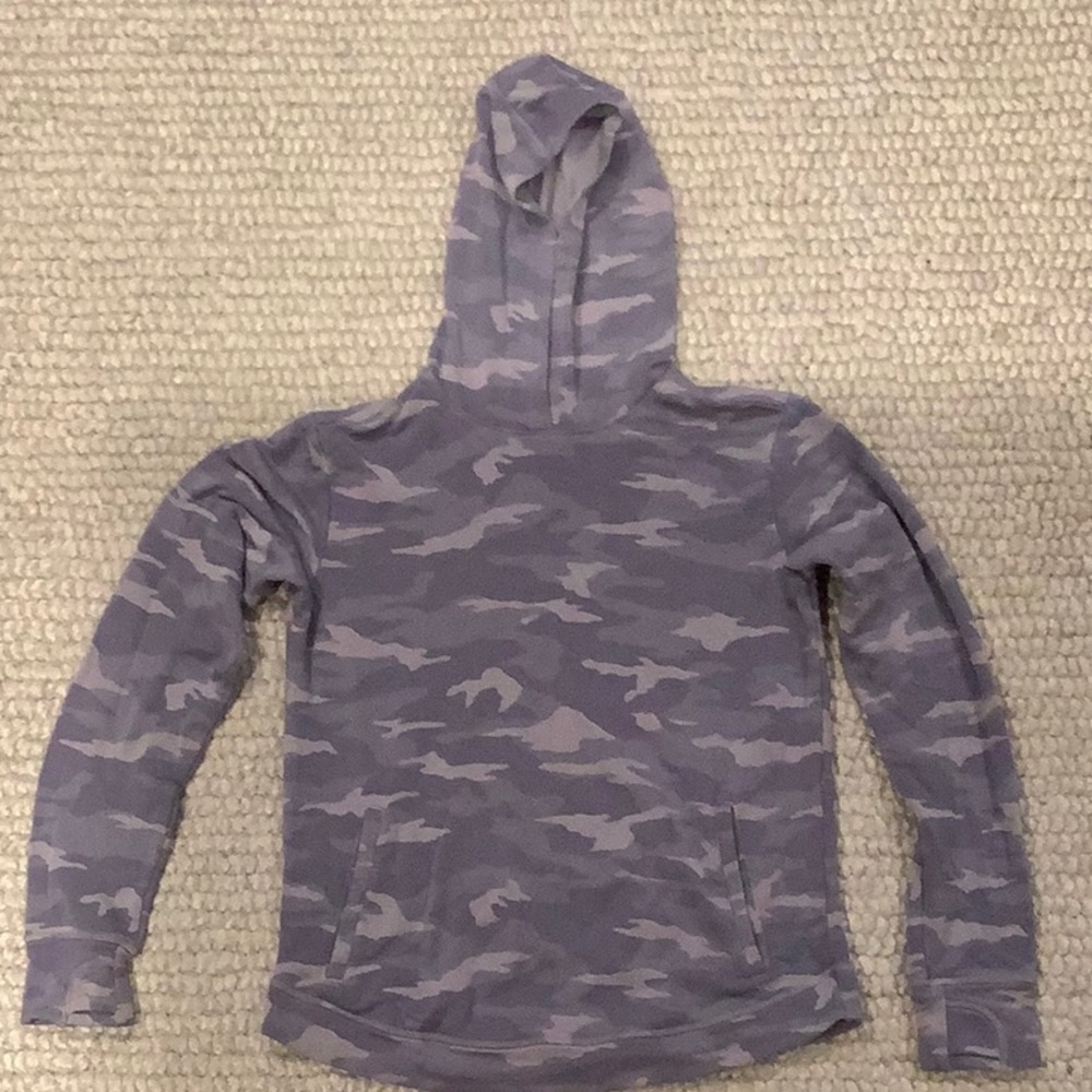 Athleta Girl purple camo hoodie